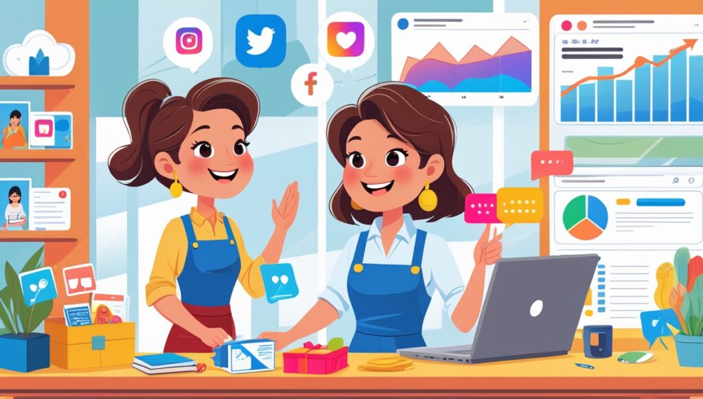 A small business owner relieved as a professional marketer handles marketing tasks. Creative Biz Marketing, LLC