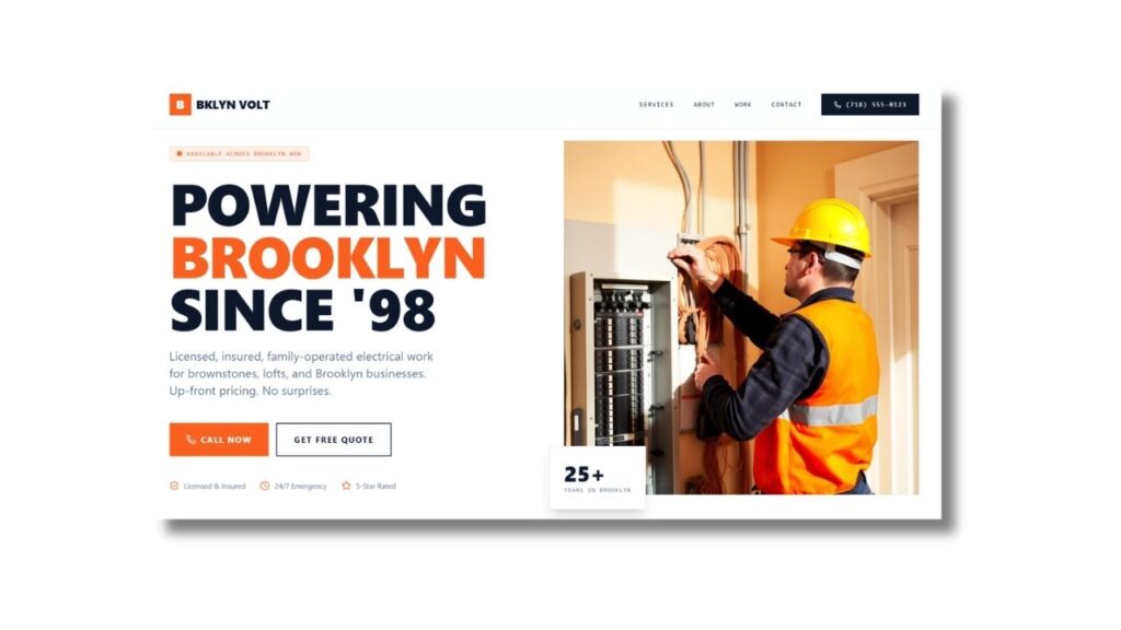 Licensed, insured, family-operated electrical work for brownstones, lofts, and Brooklyn businesses. Up-front pricing. No surprises.